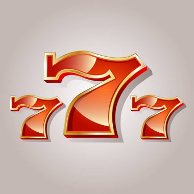 Altın öğeleri ile Casino banner. Renkli vektör çizim