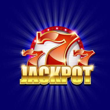 Altın öğeleri ile Casino banner. Renkli vektör çizim