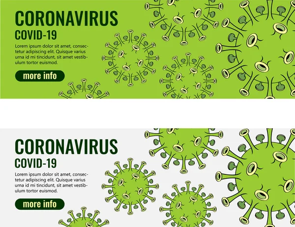 Coronavirus Covid Vector Eenvoudige Illustratie — Stockvector