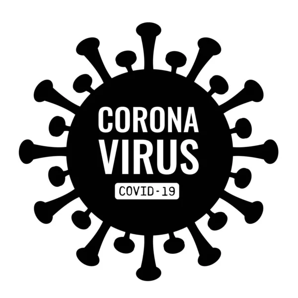 Coronavirus Covid Vector Simple Illustration — Stock Vector