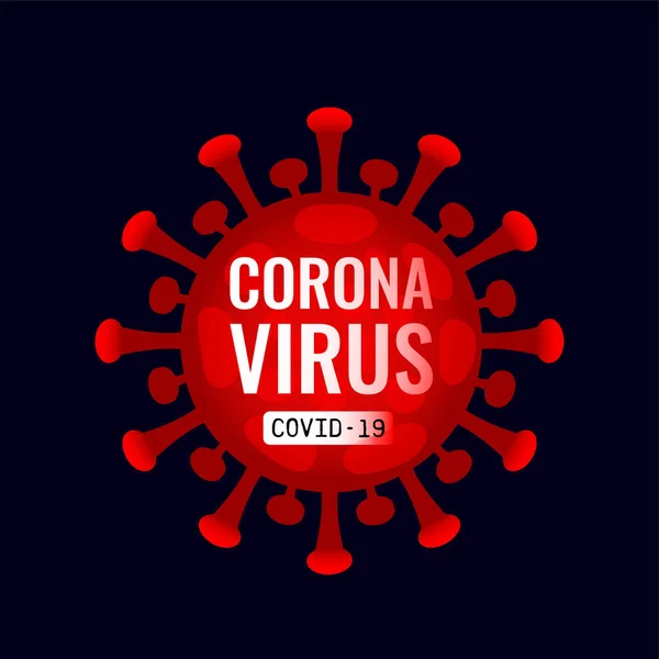 Coronavirus Covid 19向量简单说明 — 图库矢量图片