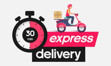 Scooter 'daki adamla teslimat, kopyalama alanı