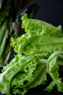 Taze marul deseni, sağlıklı yaşam tarzı konsepti.