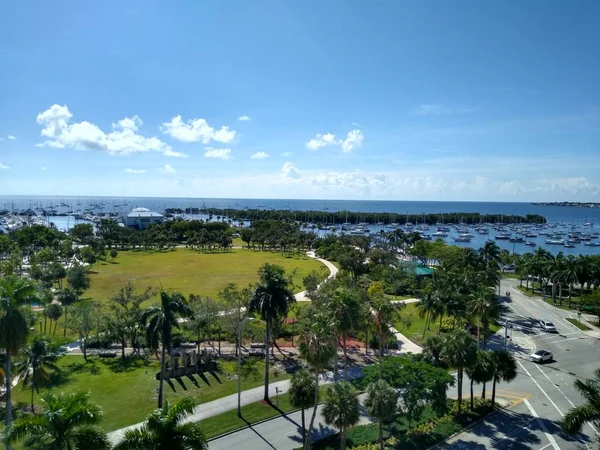 Extraordinaria Vista Biscayne Bay Miami — Foto de Stock