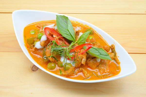 Panaeng veya et ünlü baharatlı Hindistan cevizi krem, Tayland gıda