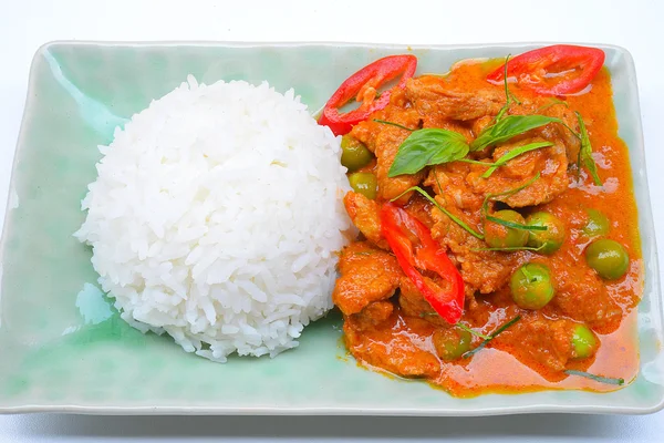 Panaeng veya et ünlü baharatlı Hindistan cevizi krem, Tayland gıda