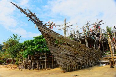 Hippy barda Koh Payam, Ranong, Tayland