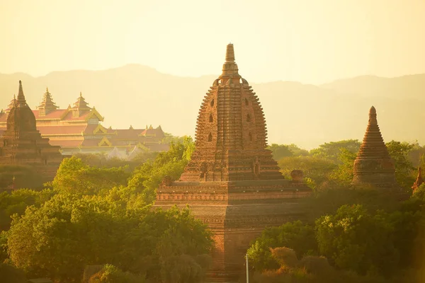 Los templos de Bagan Pagan, Mandalay, Myanmar —  Fotos de Stock