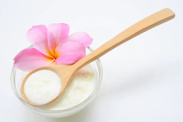 Face Mask Yogurt natural spa treatments for skin. — Stock Photo, Image
