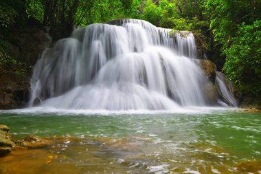 Khuean Srinagarindra Ulusal Park Kanchanaburi il Tayland Huay Mae Kamin şelale