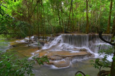  Khuean Srinagarindra Ulusal Park Kanchanaburi il Tayland Huay Mae Kamin şelale