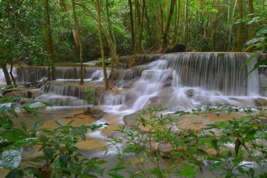  Khuean Srinagarindra Ulusal Park Kanchanaburi il Tayland Huay Mae Kamin şelale