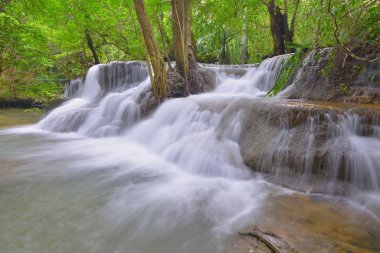 Khuean Srinagarindra Ulusal Park Kanchanaburi il Tayland Huay Mae Kamin şelale