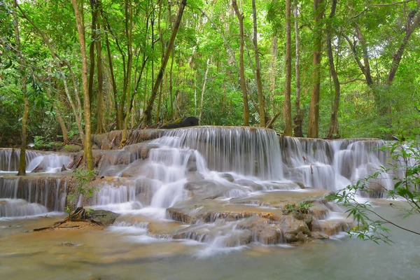  Khuean Srinagarindra Ulusal Park Kanchanaburi il Tayland Huay Mae Kamin şelale