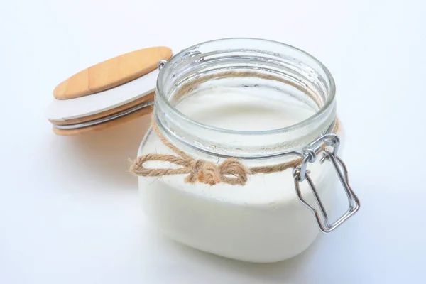 Hausgemachter Joghurt für gesunde Ernährung und Frühstück — Stockfoto