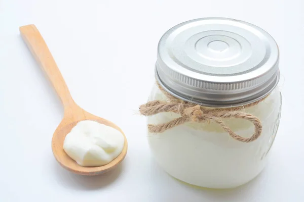 Yogurt fatto in casa per una dieta sana e la colazione — Foto Stock