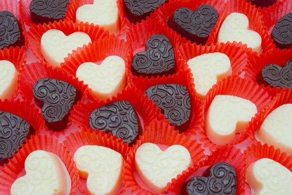 Coração de chocolate para o Dia dos Namorados — Fotografia de Stock