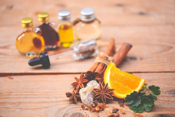 Aromaterapia Fragrância Laranja Saúde Beleza Ainda Conceito Vida — Fotografia de Stock