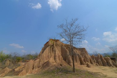 Sao DIN Na Noi toprak dokular Sri Nan Milli Park, Nan Tayland.