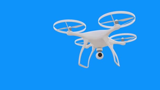 Vuelo Drone Cielo Rendering — Vídeo de stock