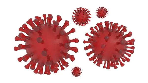 Illustrazione Coronavirus Microscopio 2019 Ncov Rendering — Foto Stock