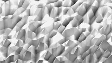 Modern geometrik soyut arkaplan. Beyaz ve gri renkli. Origami stili ve eğimli. Tasarım için çizim. 3d oluşturma.