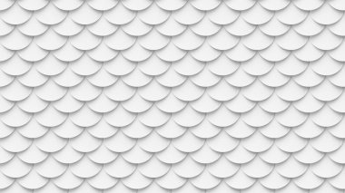 White scales texture. Fish skin abstract texture background. 3D-rendering.