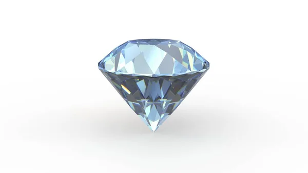 ダイヤモンドは白い背景に隔離されています 3Dレンダリング — ストック写真