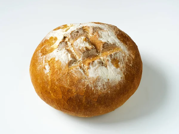 Wheat bread on white — Stock Photo, Image