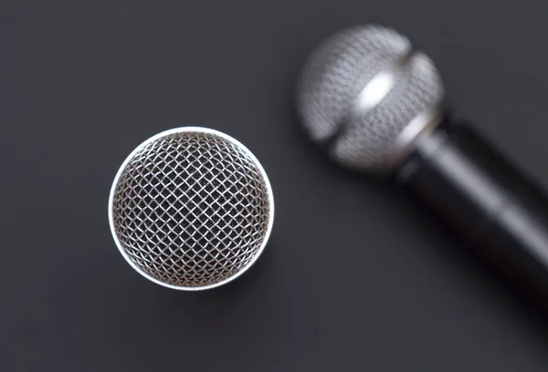 Két karaoke mikrofon. Stock Fotó