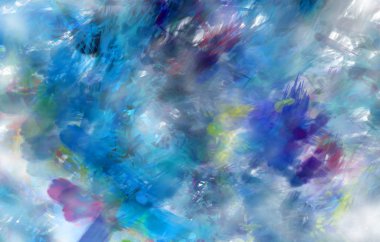 Taranmış Boyalı Soyut Arkaplan. Fırça darbesi ile boyanmış. Sanatsal canlılık ve renkli duvar kağıdı