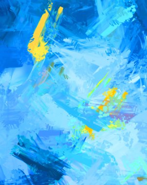 Taranmış Boyalı Soyut Arkaplan. Fırça darbesi ile boyanmış. Sanatsal canlılık ve renkli duvar kağıdı