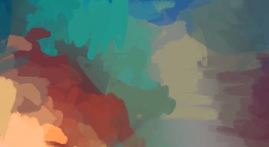 Taranmış Boyalı Soyut Arkaplan. Fırça darbesi ile boyanmış. Sanatsal canlılık ve renkli duvar kağıdı.