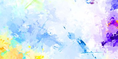 Taranmış Boyalı Soyut Arkaplan. Fırça darbesi ile boyanmış. Sanatsal canlılık ve renkli duvar kağıdı