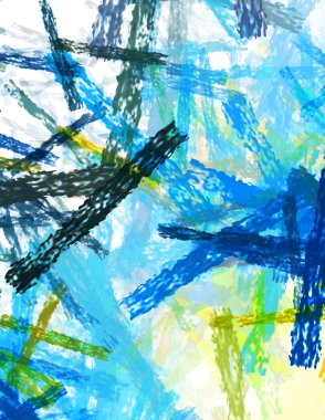 Taranmış Boyalı Soyut Arkaplan. Fırça darbesi ile boyanmış. Sanatsal canlılık ve renkli duvar kağıdı