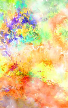 Taranmış Boyalı Soyut Arkaplan. Fırça darbesi ile boyanmış. Sanatsal canlılık ve renkli duvar kağıdı