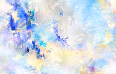 Taranmış Boyalı Soyut Arkaplan. Fırça darbesi ile boyanmış. Sanatsal canlılık ve renkli duvar kağıdı