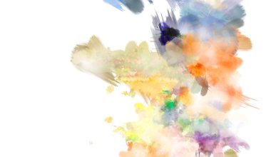 Taranmış Boyalı Soyut Arkaplan. Fırça darbesi ile boyanmış. Sanatsal canlılık ve renkli duvar kağıdı