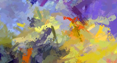 Taranmış Boyalı Soyut Arkaplan. Fırça darbesi ile boyanmış. Sanatsal canlılık ve renkli duvar kağıdı