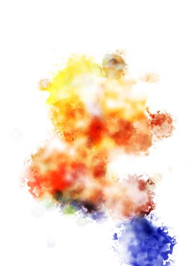 Taranmış Boyalı Soyut Arkaplan. Fırça darbesi ile boyanmış. Sanatsal canlılık ve renkli duvar kağıdı