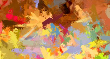 Taranmış Boyalı Soyut Arkaplan. Fırça darbesi ile boyanmış. Sanatsal canlılık ve renkli duvar kağıdı