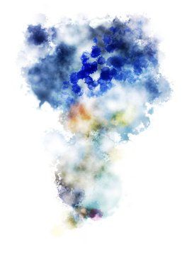 Taranmış Boyalı Soyut Arkaplan. Fırça darbesi ile boyanmış. Sanatsal canlılık ve renkli duvar kağıdı