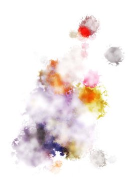 Taranmış Boyalı Soyut Arkaplan. Fırça darbesi ile boyanmış. Sanatsal canlılık ve renkli duvar kağıdı