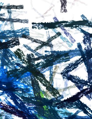 Taranmış Boyalı Soyut Arkaplan. Fırça darbesi ile boyanmış. Sanatsal canlılık ve renkli duvar kağıdı