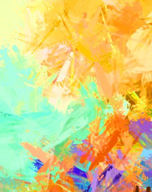 Taranmış Boyalı Soyut Arkaplan. Fırça darbesi ile boyanmış. Sanatsal canlılık ve renkli duvar kağıdı