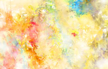 Taranmış Boyalı Soyut Arkaplan. Fırça darbesi ile boyanmış. Sanatsal canlılık ve renkli duvar kağıdı