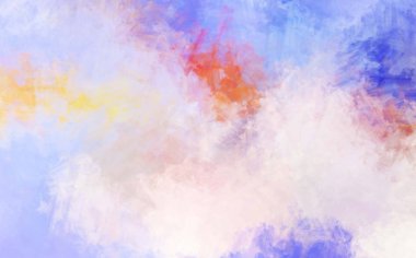 Taranmış Boyalı Soyut Arkaplan. Fırça darbesi ile boyanmış. Sanatsal canlılık ve renkli duvar kağıdı