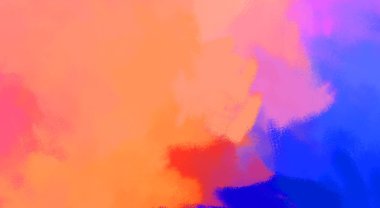 Taranmış Boyalı Soyut Arkaplan. Fırça darbesi ile boyanmış. Sanatsal canlılık ve renkli duvar kağıdı.