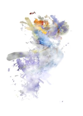 Taranmış Boyalı Soyut Arkaplan. Fırça darbesi ile boyanmış. Sanatsal canlılık ve renkli duvar kağıdı