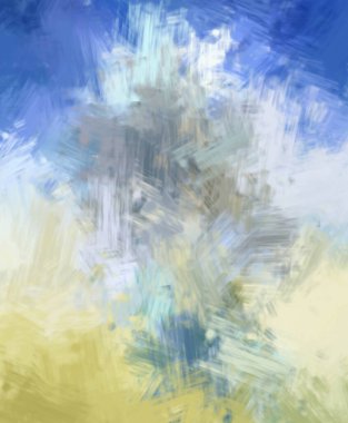 Taranmış Boyalı Soyut Arkaplan. Fırça darbesi ile boyanmış. Sanatsal canlılık ve renkli duvar kağıdı